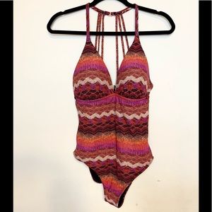 La Blanca one piece swimsuit size 10 multicolored